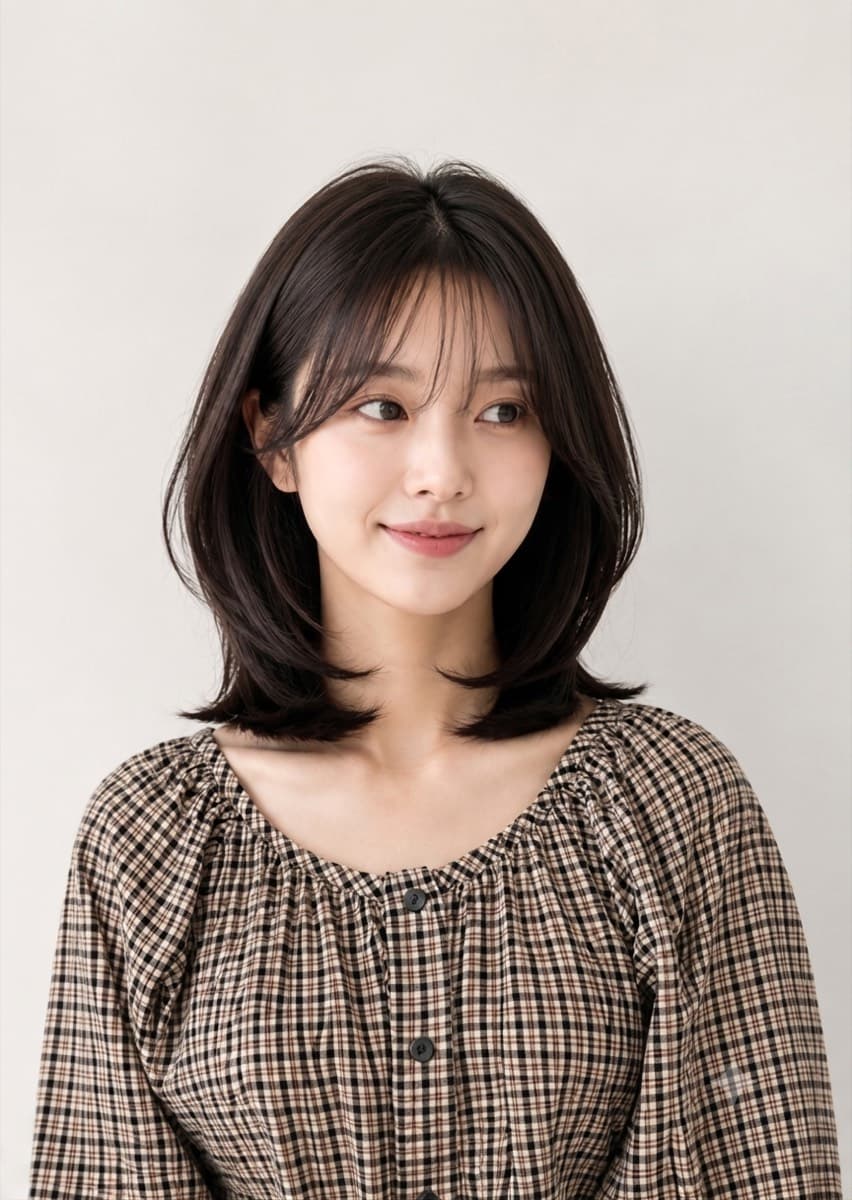 中長層次髮型 · JUNO HAIR 汝矣島KBS別館店
